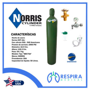 Balon de Oxígeno NORRIS (USA) + Kit CHN