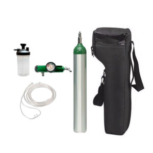 Cilindro de Oxígeno ME (679 L)+Estuche+ Kit (Regulador Jocker, canula y vaso humidificador)